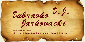 Dubravko Jarkovački vizit kartica